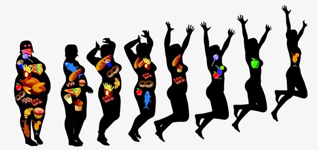 650x308 Silhouette Slimming Process, Lose Weight, Sketch, Beauty Png Image - Weight Sketch