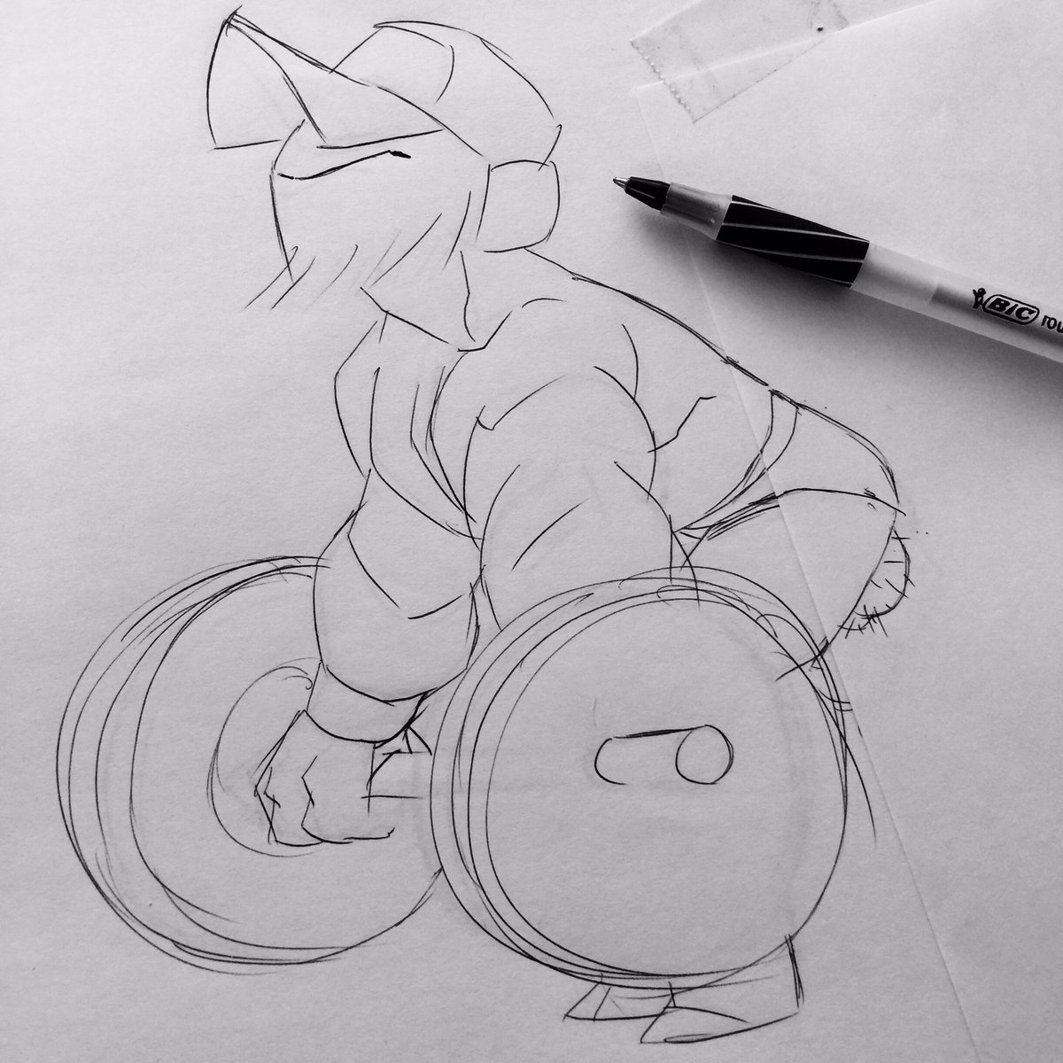 1200x1200 Sean Galloway On Twitter Lift With Your Legs, Not Your Back - Weightlifting Sketch