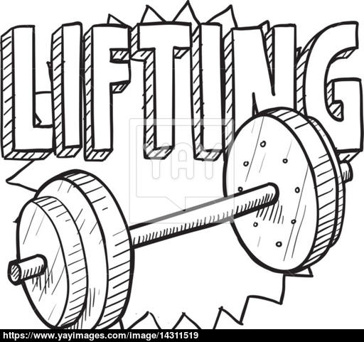 512x481 Weight Lifting Sketch Vector - Weightlifting Sketch