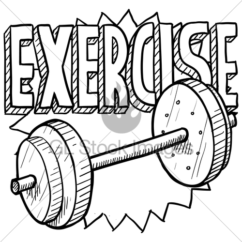 500x500 Weightlifting Sketch Gl Stock Images - Weightlifting Sketch