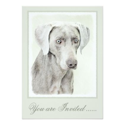 422x422 Weimaraner Card - Weimaraner Sketch