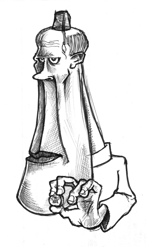 500x844 Fez Freemason Sketch Coghill Cartooning - Weird Sketches