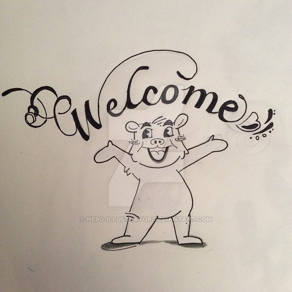 600x600 Welcome Sketch By Nebo Illustrator - Welcome Sketch