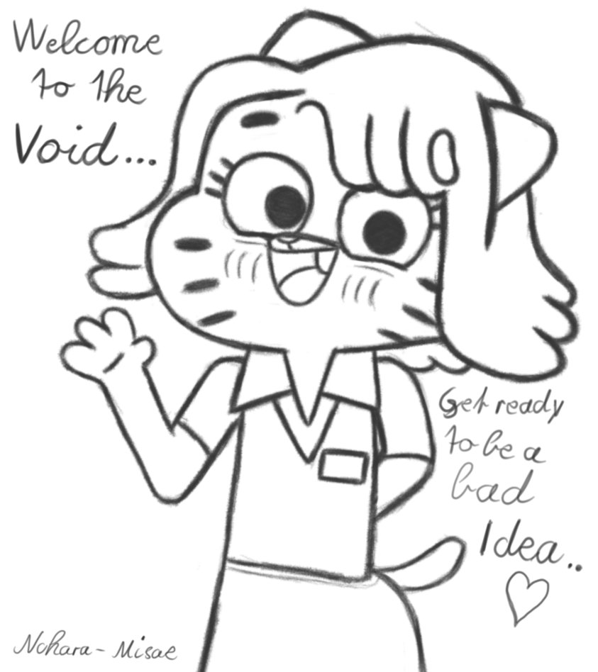 843x948 Fraulein Nicole Sketch Welcome To The Void By Nohara Misae On - Welcome Sketch