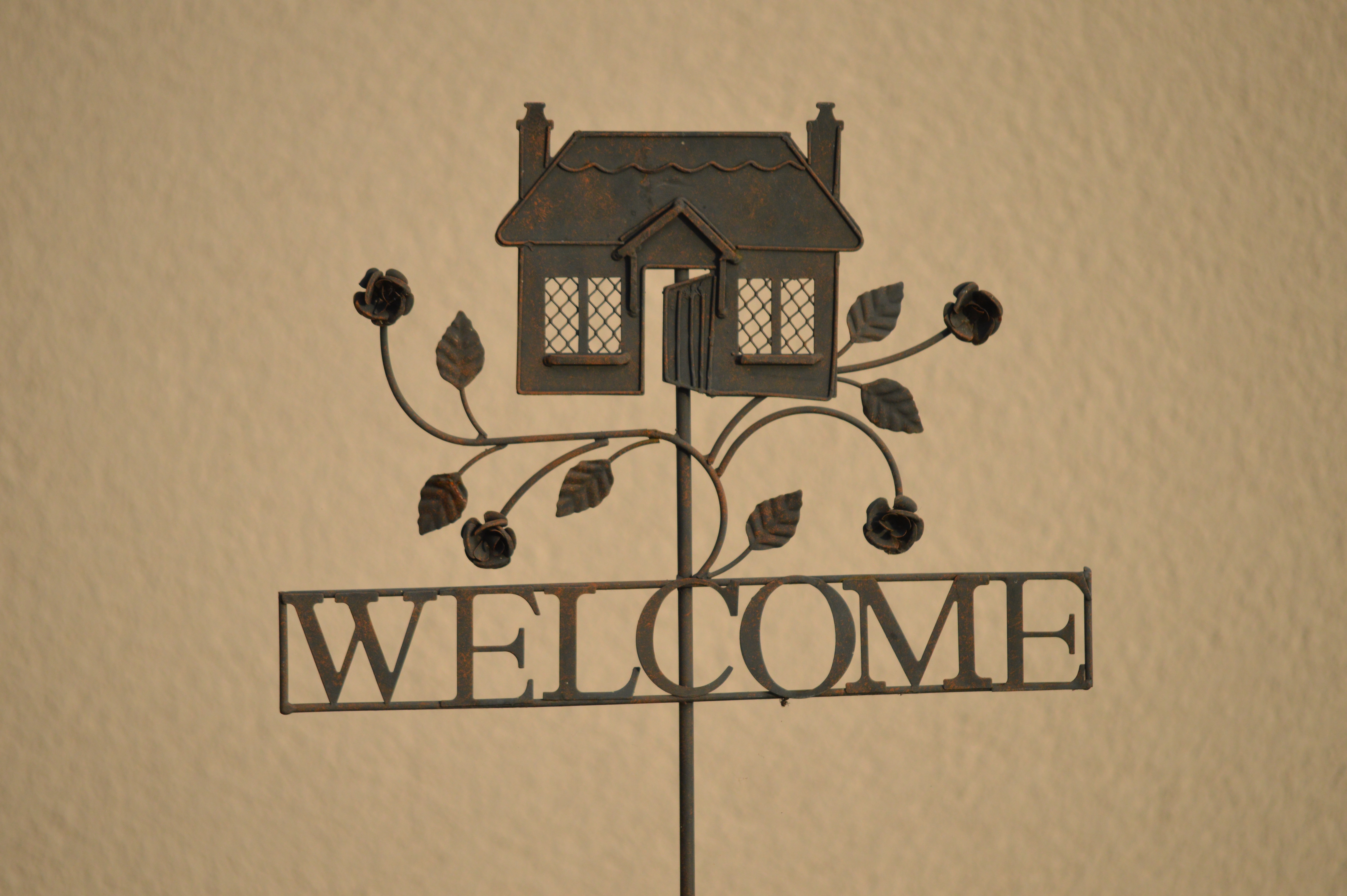 6016x4000 Free Images Wood, Number, Metal, Brand, Font, Art, Welcome Sign - Welcome Sketch