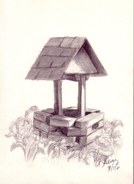 437x600 Wishing Well [Archive] - Well Sketch