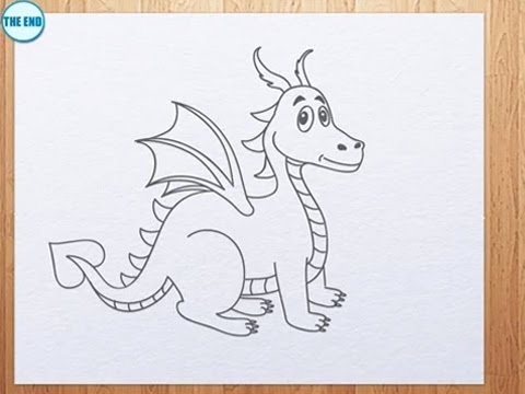480x360 How To Draw A Dragon - Welsh Dragon Sketch