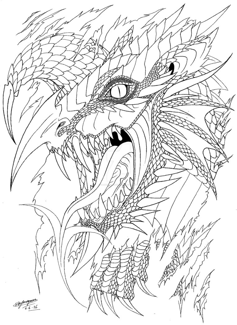 Welsh Dragon Sketch at PaintingValley.com | Explore collection of Welsh ...