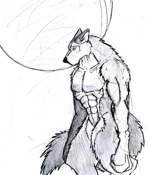 596x700 Werewolf Sketch - Werewolf Sketch