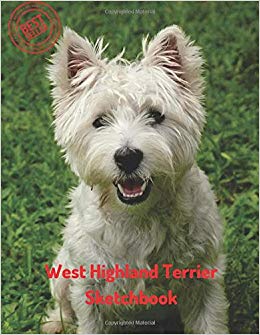 260x335 West Highland Terrier Sketchbook Blank Paper For Drawing - West Highland Terrier Sketch