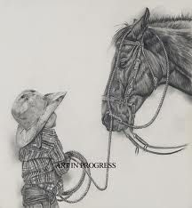216x234 351 Best Art Western Images Drawings, Cowboys And - Western Horse Sketch