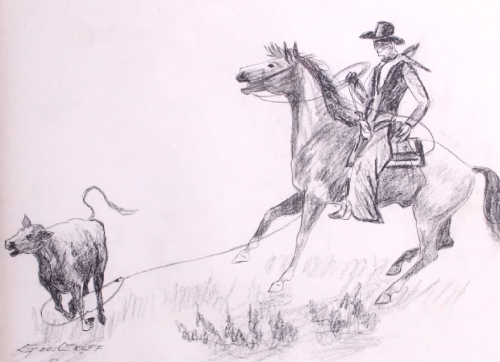 1024x742 Framed Western Sketches - Western Sketches