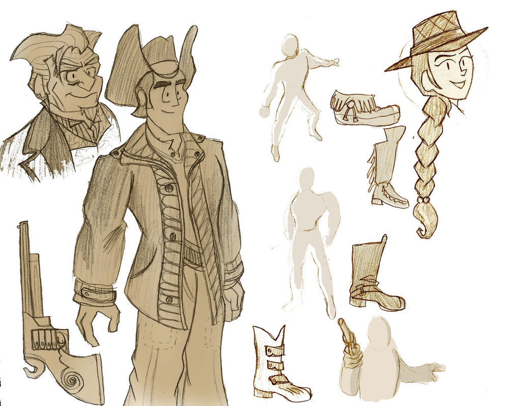 1000x798 Western Sketches By Billybones0704 - Western Sketches
