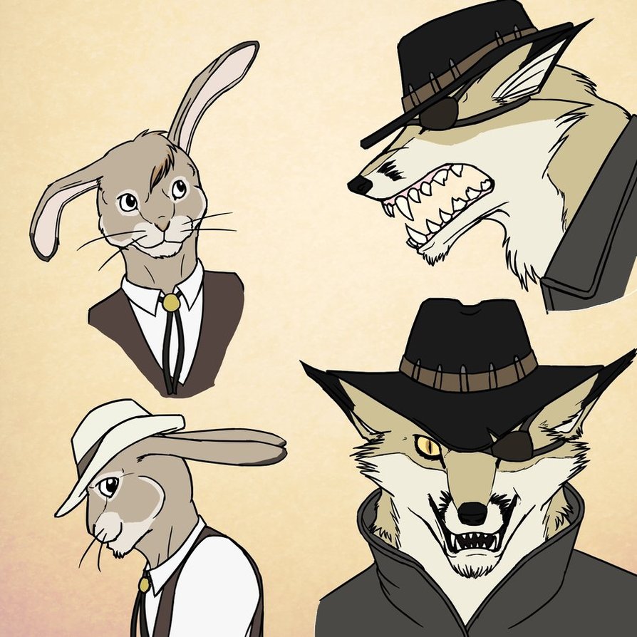 894x894 Bunny Western Sketches By Pandadrake - Western Sketches