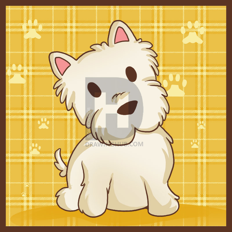 800x800 How To Draw A Westie, Step By Step, Drawing Guide, By Darkonator - Westie Sketch