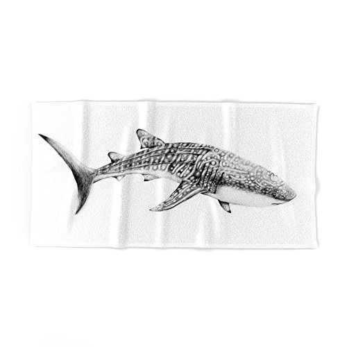 500x500 Society6 Whale Shark Bath Towel 64x32 Yanin Ruibal - Whale Shark Sketch