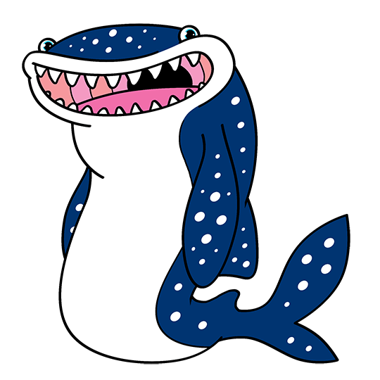 540x540 Whale Shark Drawing Cartoon Lesson - Whale Sketch Cartoon