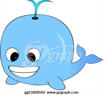 350x327 Cute Blue Cartoon Whale Clipart Panda - Whale Sketch Cartoon