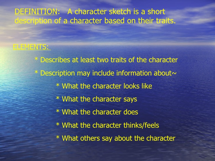 728x546 Character Sketch - What Is A Character Sketch