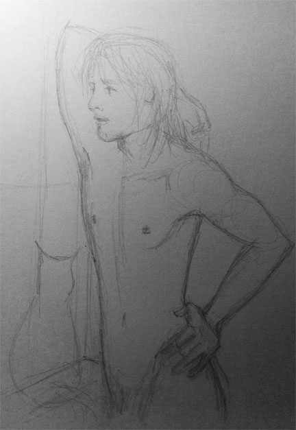 432x627 Very Beginning Rough Sketch Of Rafa - What Should I Sketch