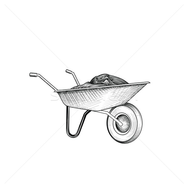Wheelbarrow Sketch at Explore collection of