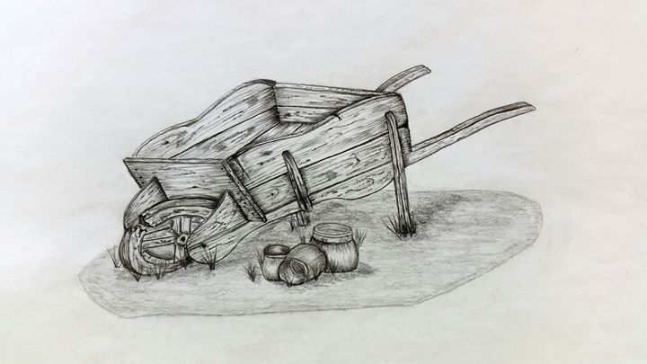 720x405 Old Wheelbarrow. - Wheelbarrow Sketch