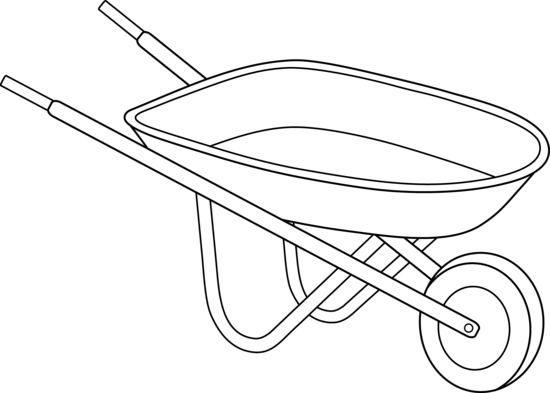 550x393 Wheelbarrow Drawing - Wheelbarrow Sketch