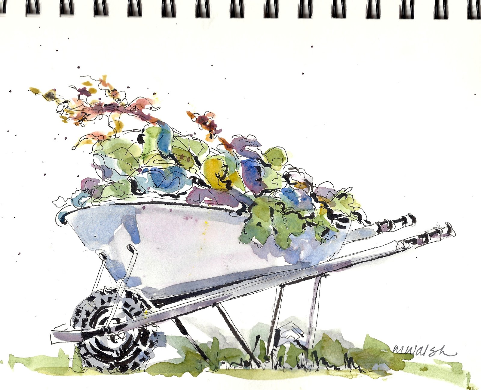 1600x1299 Anacortes Sketchers A Couple Of Sketches From Bow - Wheelbarrow Sketch