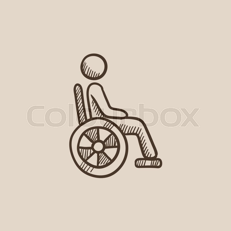 How To Draw A Wheelchair Step By Step Easy