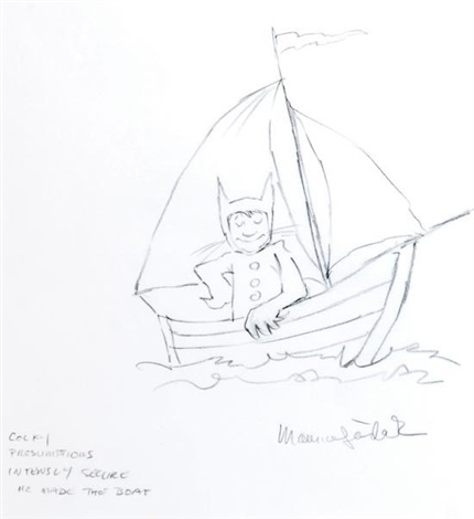 430x470 Max In His Sailboat From Where The Wild Things Are By Maurice - Where The Wild Things Are Sketch