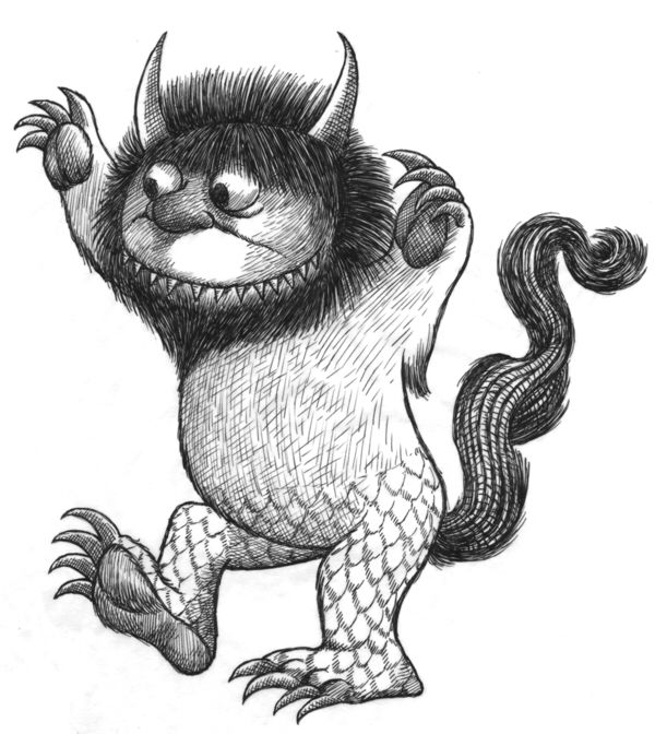 600x672 Where The Wild Things Are By Maurice Sendark Illustration Rad - Where The Wild Things Are Sketch