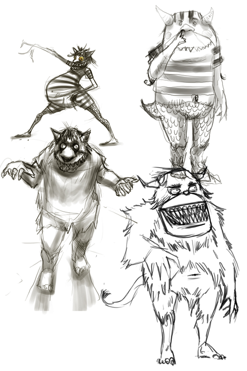 500x750 Where The Wild Things Sketches, Chow 168 Jonas - Where The Wild Things Are Sketch