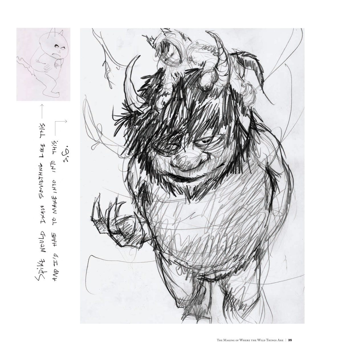 1200x1273 Heads On And We Shoot The Making Of Where The Wild - Where The Wild Things Are Sketch