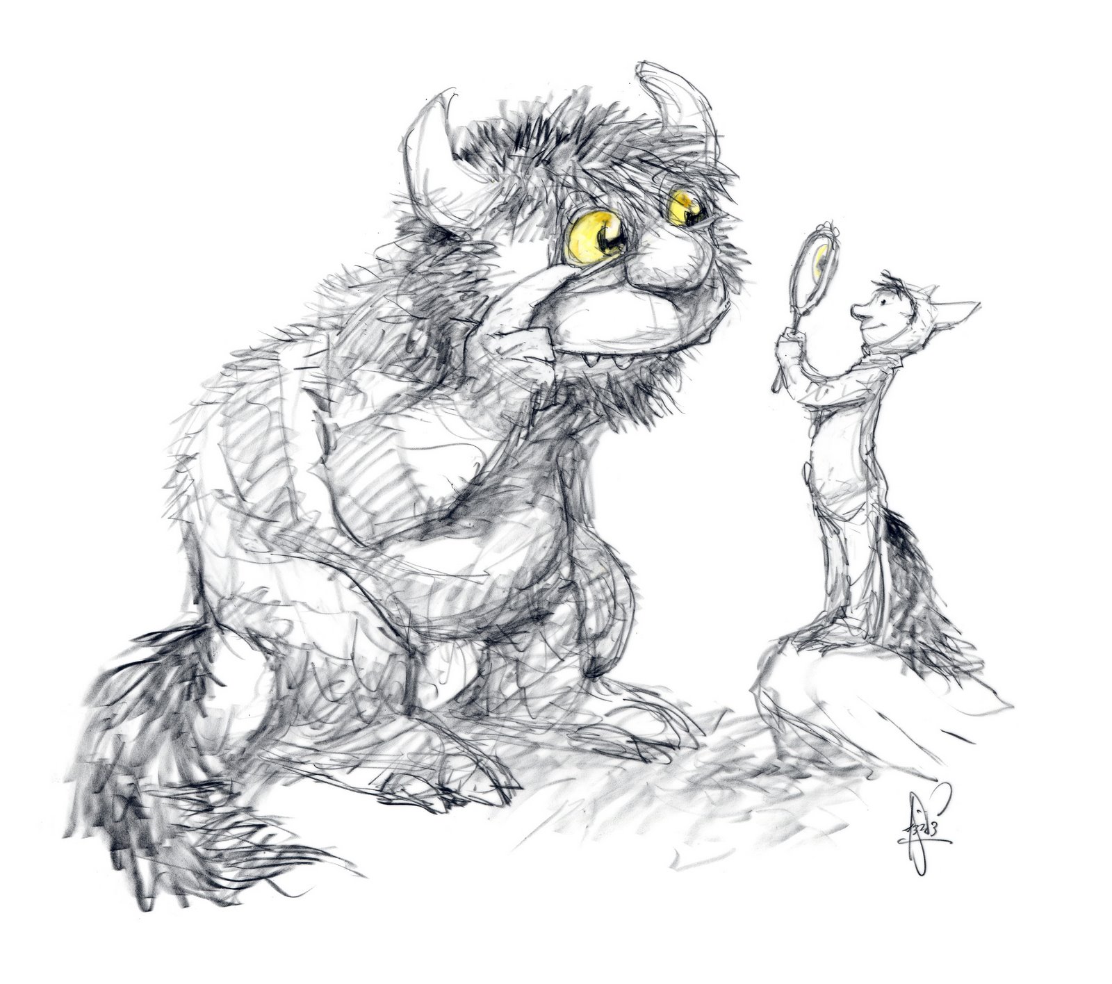 1600x1416 Artists Pay Tribute To Where The Wild Things Are (12 Total) - Where The Wild Things Are Sketch