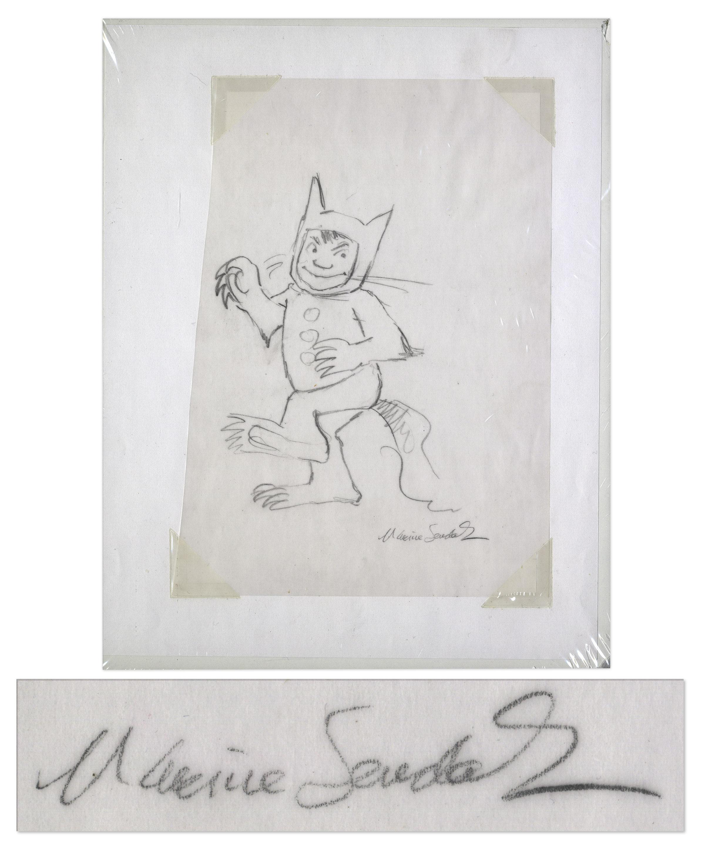 2400x2884 Lot Detail - Where The Wild Things Are Sketch