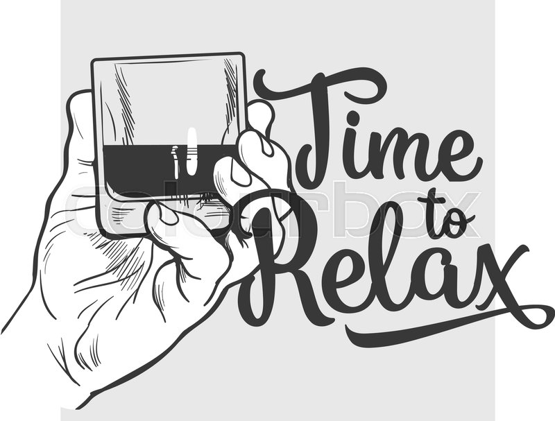 800x607 Hand Holding Glass Of Whiskey, Sketch Style Vector Poster, Banner - Whiskey Glass Sketch