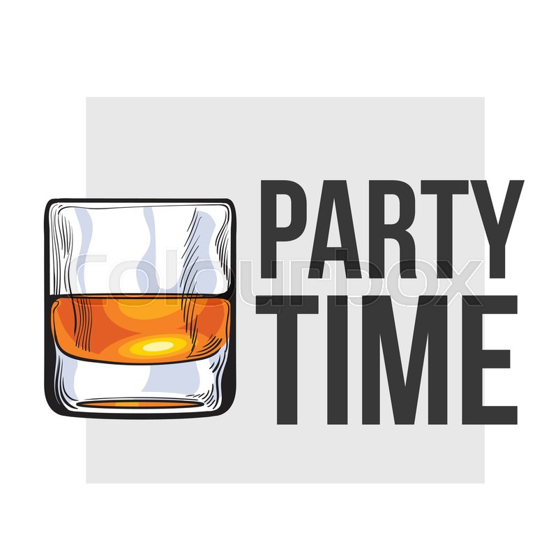 800x800 Scotch Whiskey, Rum, Brandy Shot Glass, Sketch Style Vector - Whiskey Glass Sketch