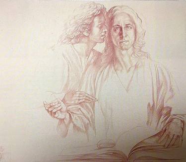 375x326 Whisper Drawing By Mykola Muravskiy Saatchi Art - Whisper Sketch