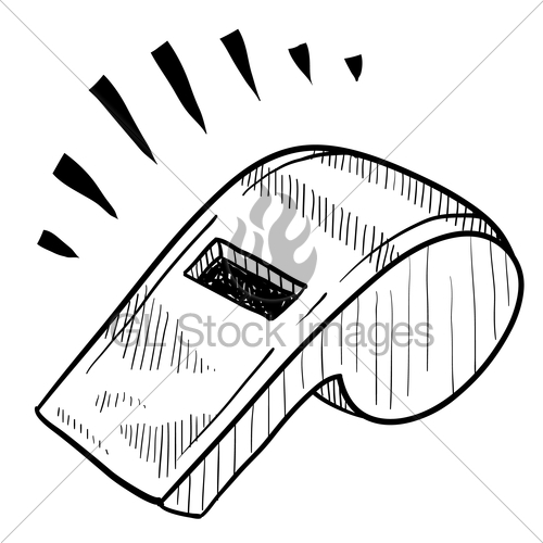 500x500 Safety Whistle Sketch Gl Stock Images - Whistle Sketch