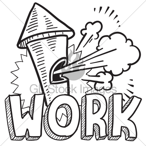 500x500 Time To Work Whistle Sketch Gl Stock Images - Whistle Sketch