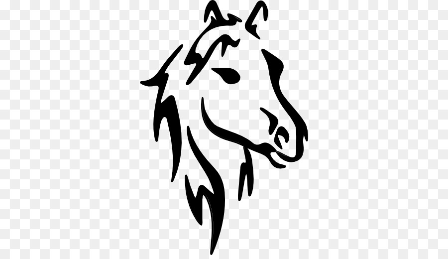900x520 Horse Drawing Stencil Sketch - White Horse Sketch