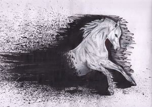 300x210 White Horse - White Horse Sketch