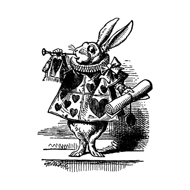 630x630 The White Rabbit, Alice In Wonderland - White Rabbit Sketch