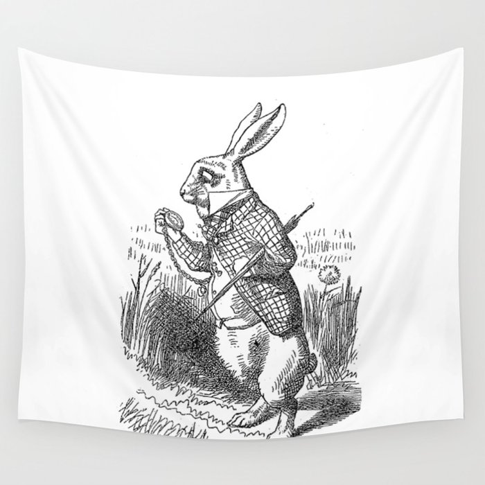 700x700 Vintage Alice In Wonderland The White Rabbit Emo Goth Antique Book - White Rabbit Sketch