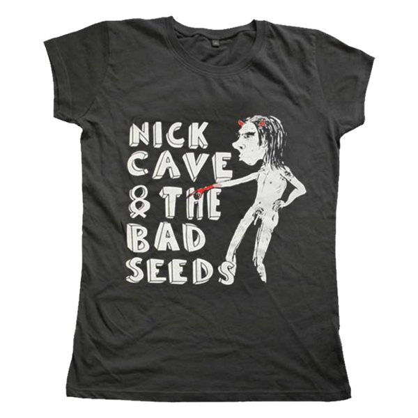 600x600 Nick Cave Loverman Sketch Womens T Shirt Clothing Nick Cave - White T Shirt Sketch