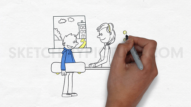 640x360 Animated Whiteboard Explainer Video Company - Whiteboard Sketch Animation