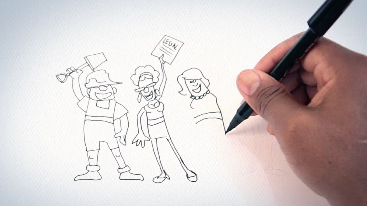 1280x720 Explainer Video Production Company - Whiteboard Sketch Video