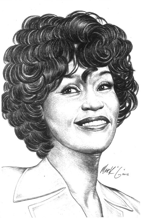 466x720 Portrait Of Whitney Houston - Whitney Houston Sketch