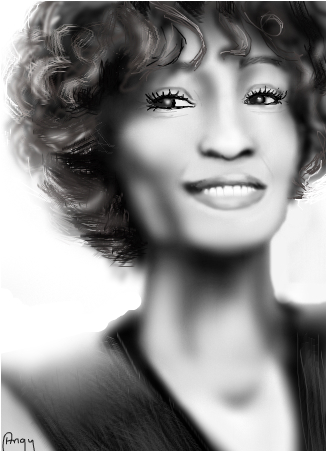 327x452 Whitney Houston - Whitney Houston Sketch