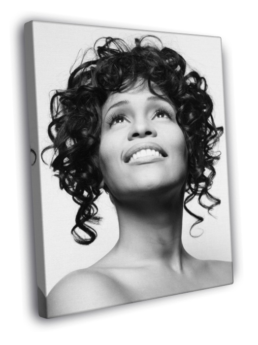 524x700 Whitney Houston Cute Portrait Hot Music Singer Framed Canvas Wall - Whitney Houston Sketch